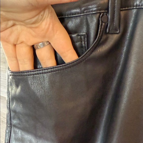 Tinseltown Women Black Leather Pants - Picture 4 of 7